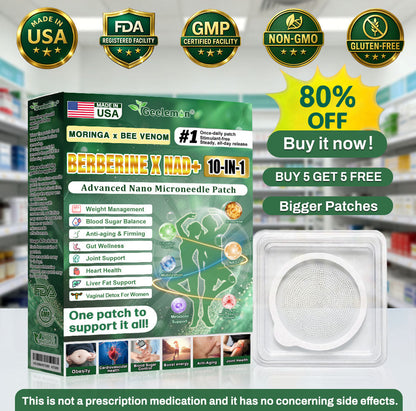 𝐎𝐟𝐟𝐢𝐜𝐢𝐚𝐥 𝐍𝐙 𝐒𝐭𝐨𝐫𝐞 🇳🇿 | 🧑‍⚕️🩺 𝐆𝐞𝐞𝐋𝐞𝐦𝐨𝐧® Moringa · Berberine × NAD+ 𝟏𝟎-𝐢𝐧-𝟏 𝐀𝐝𝐯𝐚𝐧𝐜𝐞𝐝 𝐍𝐚𝐧𝐨 𝐌𝐢𝐜𝐫𝐨𝐧𝐞𝐞𝐝𝐥𝐞 𝐏𝐚𝐭𝐜𝐡 — 𝐎𝐧𝐜𝐞 𝐃𝐚𝐢𝐥𝐲, 𝐕𝐢𝐬𝐢𝐛𝐥𝐞 𝐑𝐞𝐬𝐮𝐥𝐭𝐬 𝐢𝐧 𝟕 𝐃𝐚𝐲𝐬