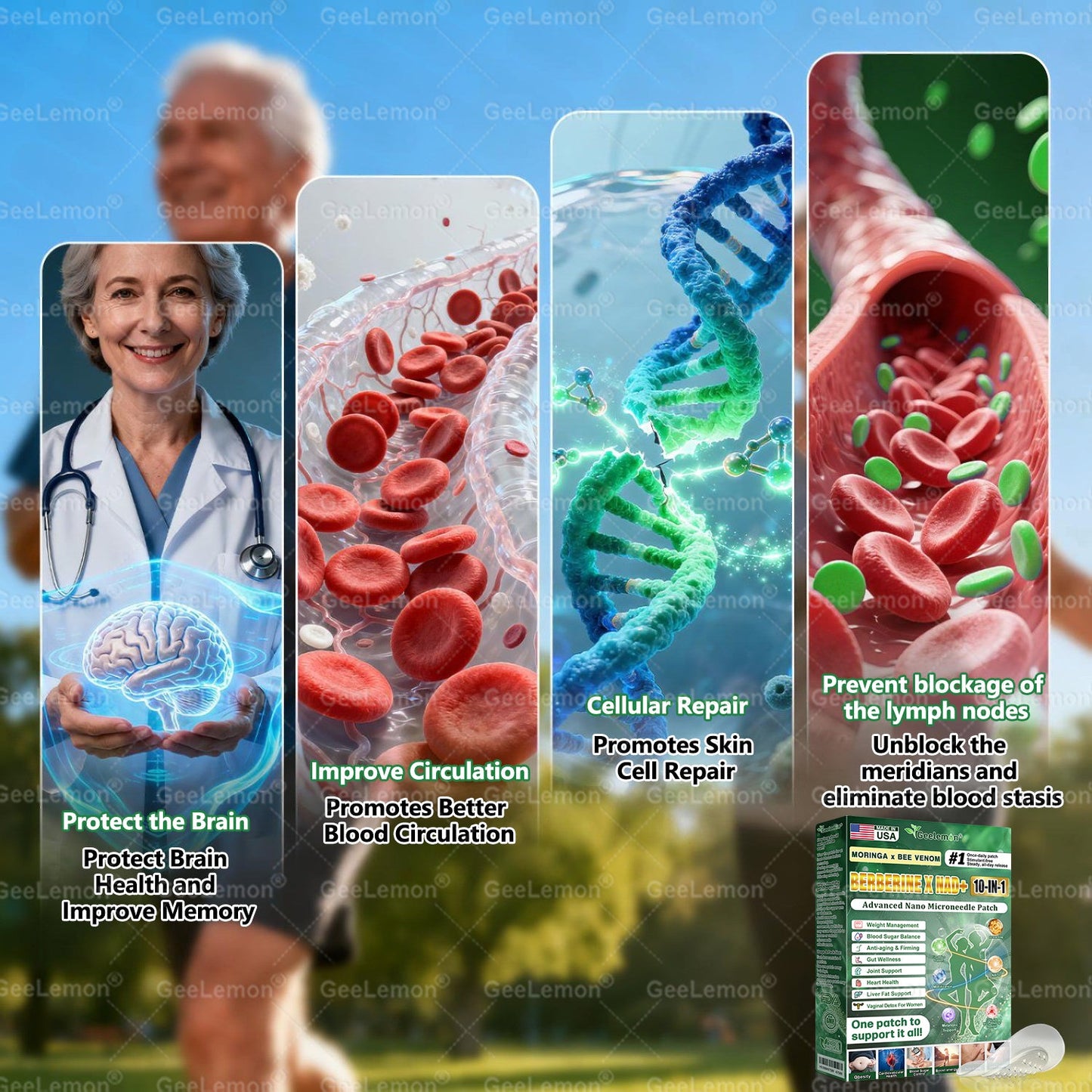 𝐎𝐟𝐟𝐢𝐜𝐢𝐚𝐥 𝐍𝐙 𝐒𝐭𝐨𝐫𝐞 🇳🇿 | 🧑‍⚕️🩺 𝐆𝐞𝐞𝐋𝐞𝐦𝐨𝐧® Moringa · Berberine × NAD+ 𝟏𝟎-𝐢𝐧-𝟏 𝐀𝐝𝐯𝐚𝐧𝐜𝐞𝐝 𝐍𝐚𝐧𝐨 𝐌𝐢𝐜𝐫𝐨𝐧𝐞𝐞𝐝𝐥𝐞 𝐏𝐚𝐭𝐜𝐡 — 𝐎𝐧𝐜𝐞 𝐃𝐚𝐢𝐥𝐲, 𝐕𝐢𝐬𝐢𝐛𝐥𝐞 𝐑𝐞𝐬𝐮𝐥𝐭𝐬 𝐢𝐧 𝟕 𝐃𝐚𝐲𝐬