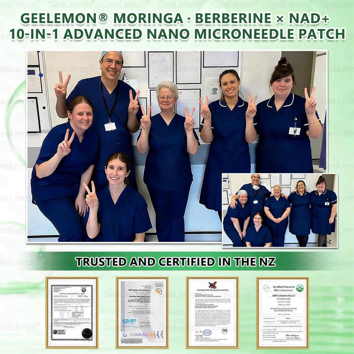 𝑮𝒆𝒆𝑳𝒆𝒎𝒐𝒏® 𝑴𝒐𝒓𝒊𝒏𝒈𝒂 · 𝑩𝒆𝒓𝒃𝒆𝒓𝒊𝒏𝒆 × 𝑵𝑨𝑫+ 10-𝒊𝒏-1 𝑨𝒅𝒗𝒂𝒏𝒄𝒆𝒅 𝑵𝒂𝒏𝒐 𝑴𝒊𝒄𝒓𝒐𝒏𝒆𝒆𝒅𝒍𝒆 𝑷𝒂𝒕𝒄𝒉(Just once a day, visible changes in 7 days) For obesity, cardiovascular health, diabetes, sleep apnea, thyroid gland, intestinal health, joint problems and more